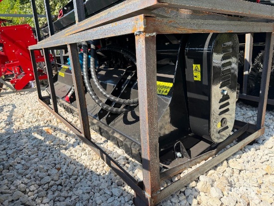 Unused 2026 Mower King SSEFGC175 77in Flail Mower Skid Steer Attachment [YARD 1]