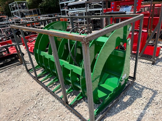 Unused 2026 AGT SRR72 77in Grapple Bucket Skid Steer Attachment [YARD 1]