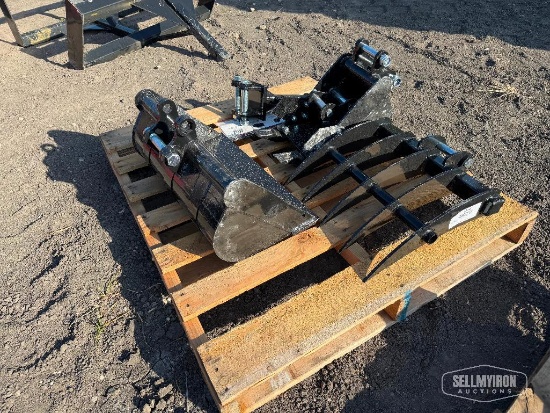 Unused 2026 AGT 12EX-SET5 5-Piece Mini Excavator Attachment Set [YARD 1]