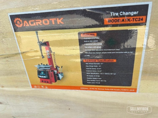 Unused 2026 AGT ATK-TC24 Tire Changer [YARD 1]