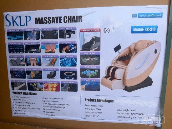 Unused 2026 SKLP SK-S13 Massage Chair [YARD 1]