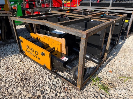 Unused 2026 AGT PD680-PZ Drop Hammer Skid Steer Attachment [YARD 1]