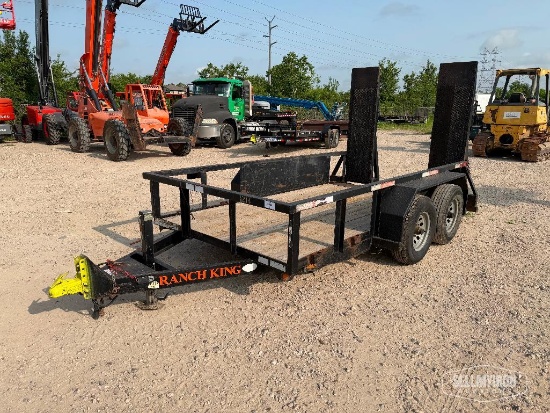 2019 Ranch King 12 ft T/A Flatbed Trailer [YARD 2]
