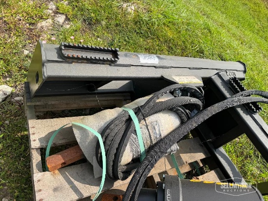 Unused Digger Hydraulic Auger Skid Steer Attachment [YARD 2]