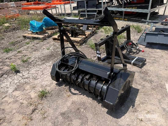 Unused 2026 GIYI GY-ML45 32in Drum Mulcher Mini Skid Steer Attachment [YARD 1]