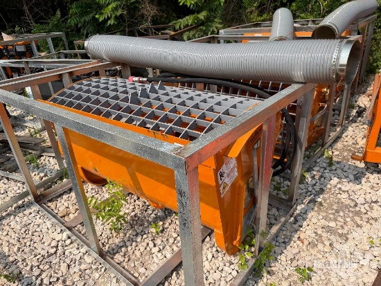 Unused 2026 LandHonor DCM-11-250G 66 Gal Double Discharge Concrete Mixer Skid Steer Attachment [YARD