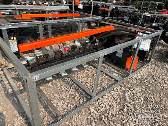 Unused 2026 Wolverine TCR-12-48H 48in Trencher Skid Steer Attachment [YARD 1]