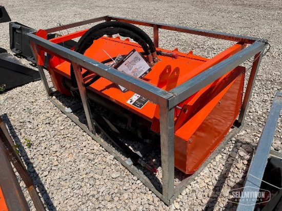 Unused 2026 Wolverine DUM-26-73W 60in Drum Mulcher Skid Steer Attachment [YARD 1]