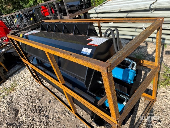 Unused 2026 Mower King ECSSTR072 73 in Rotary Tiller Skid Steer Attachment [YARD 1]