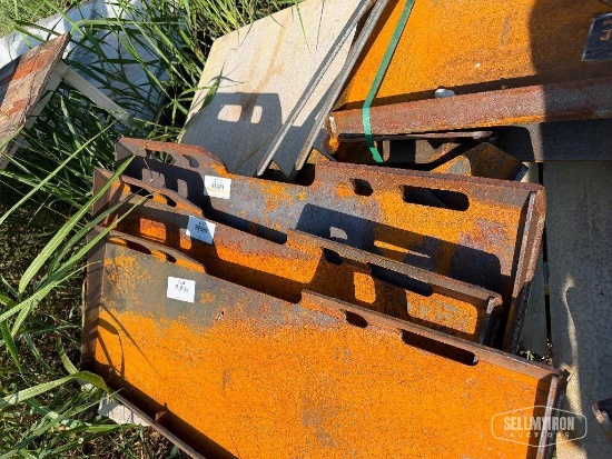 Unused 2026 Wolverine QMP2-16-12T 1/2in Universal Quick Attach Mount Plate Skid Steer Attachment