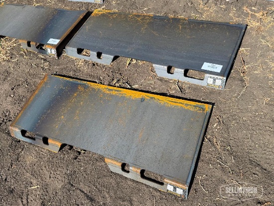 (2) Unused 2026 Wolverine QMP3-16-6T (2) 1/4in Universal Quick Attach Mount Plates Skid Steer