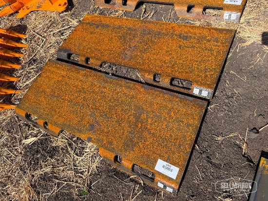 (2) Unused 2026 Wolverine QMP2-16-12T (2) 1/2in Universal Quick Attach Mount Plates Skid Steer