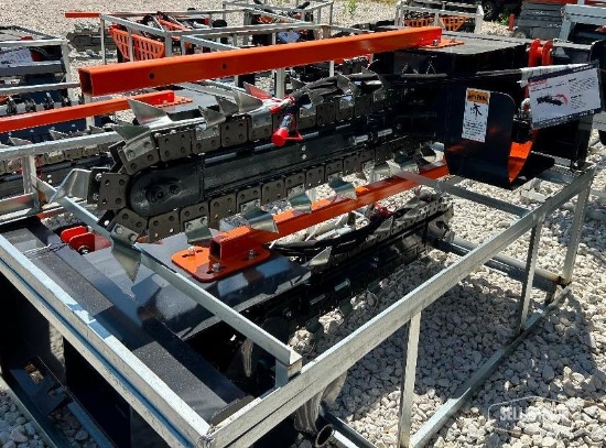 Unused 2026 Wolverine TCR-12-48H 48in Trencher Skid Steer Attachment [YARD 1]