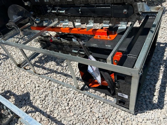 Unused 2026 Wolverine TCR-12-48H 48in Trencher Skid Steer Attachment [YARD 1]