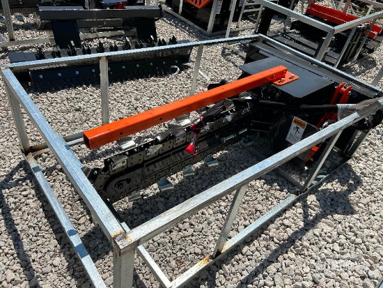 Unused 2026 Wolverine TCR-12-48H 48in Trencher Skid Steer Attachment [YARD 1]