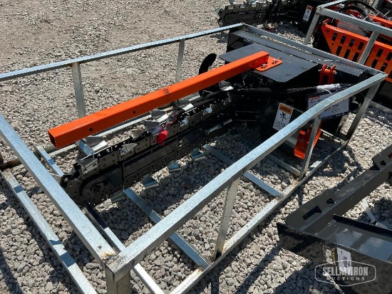 Unused 2026 Wolverine TCR-12-48H 48in Trencher Skid Steer Attachment [YARD 1]