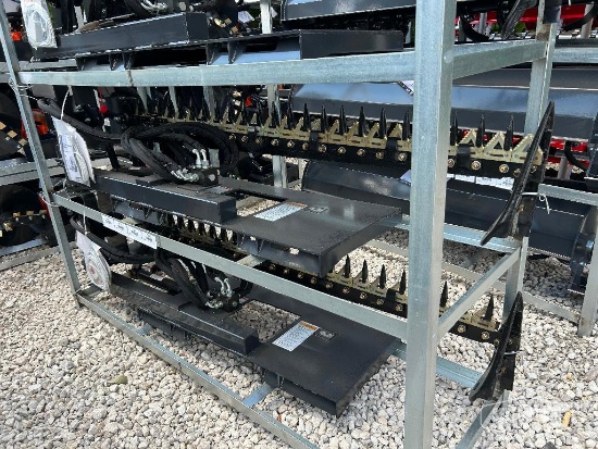 Unused 2026 Wolverine SBM-12-72W 72in Sickle Bar Mower Skid Steer Attachment [YARD 1]
