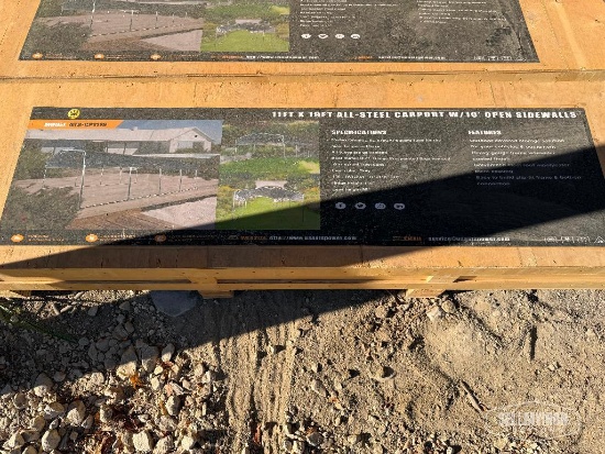 Unused 2026 ATSPower ATS-CP1119 11ft x 19ft All-Steel Carport [YARD 1]