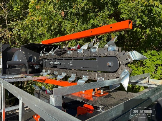 Unused 2026 Wolverine TCR-12-48H 48in Trencher Skid Steer Attachment [YARD 1]