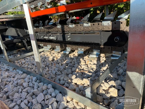 Unused 2026 Wolverine TCR-12-48H 48in Trencher Skid Steer Attachment [YARD 1]