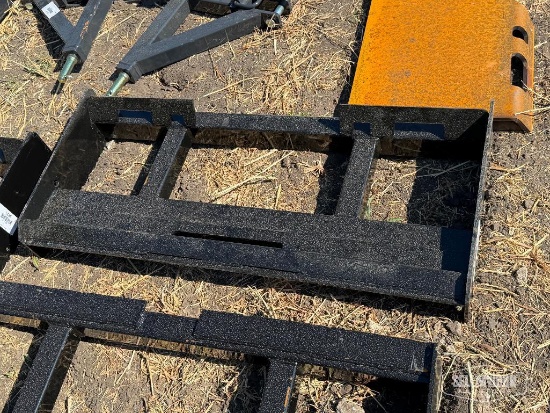 Unused 2026 Wolverine PFF2-13-45W Pallet Fork Frame Skid Steer Attachment [YARD 1]
