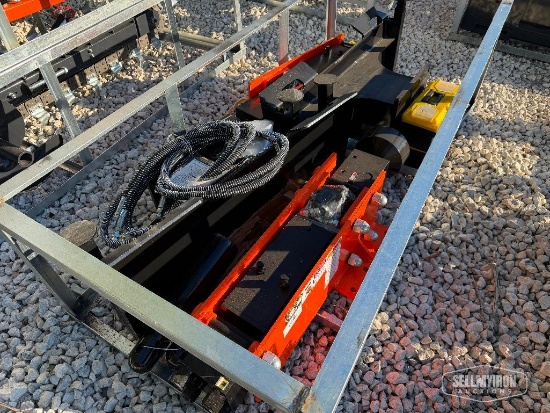 Unused 2026 Wolverine PD-12-08D Hydraulic Post Driver Skid Steer Attachment [YARD 1]