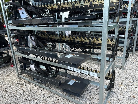 Unused 2026 Wolverine SBM-12-72W 72in Sickle Bar Mower Skid Steer Attachment [YARD 1]