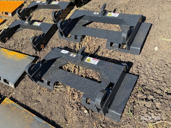 (2) Unused 2026 Wolverine PT-16-02C Skid Steer Quick Tach to 3-Point Adapters [YARD 1]