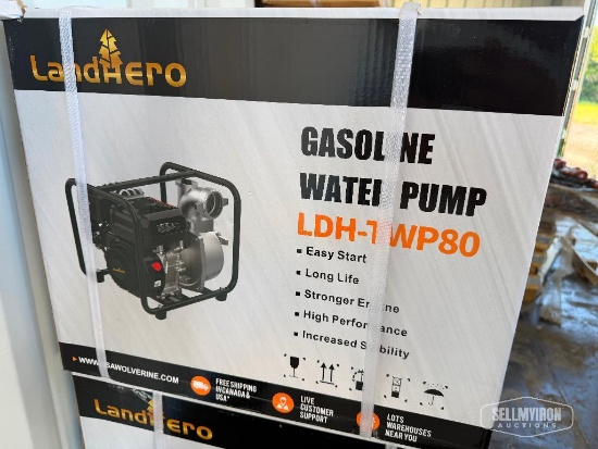 Unused 2026 LandHero LDH-TWP80 3in Semi-Trash Water Pump [YARD 1]