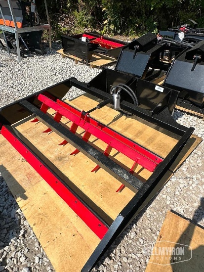 Unused MMS PDSTQ-D Land Leveler Ripper Skid Steer Attachment [YARD 1]
