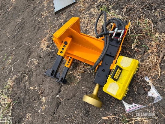Unused 2026 GIYI GY-PH198 Hydraulic Pile Hammer Mini Skid Steer Attachment [YARD 1]