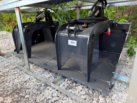 Unused 2026 LandHonor SGB-11-72W 72in Grapple Bucket Skid Steer Attachment [YARD 1]