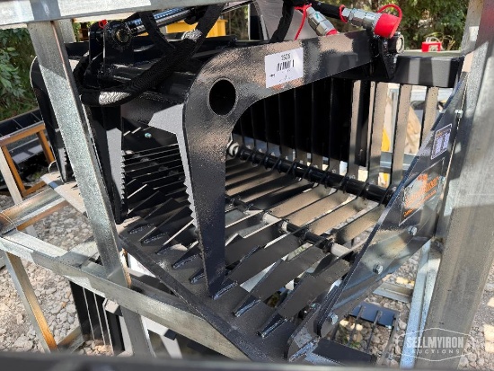 Unused 2026 LandHonor MRB-72-44W 44in Rock Grapple Mini Skid Steer Attachment [YARD 1]