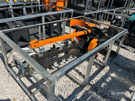 Unused 2026 LandHonor FT-12-48L 48in Trencher Skid Steer Attachment [YARD 1]