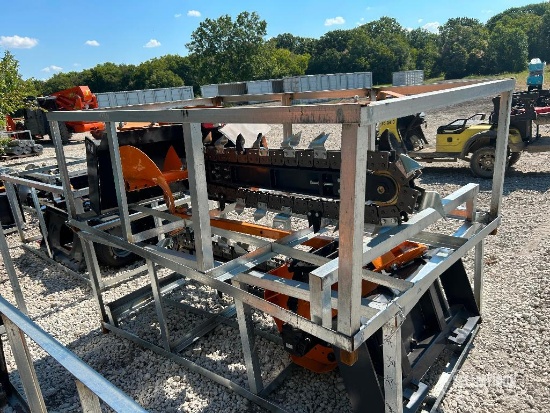Unused 2026 LandHonor FT-12-48L 48in Trencher Skid Steer Attachment [YARD 1]