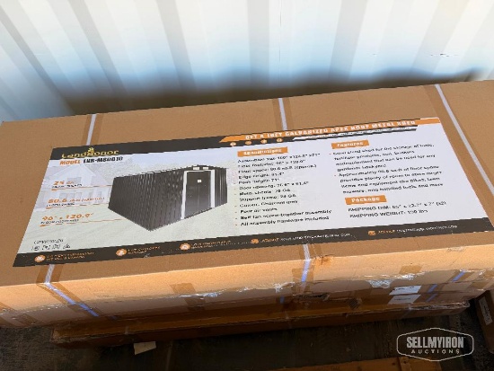 Unused 2026 LandHonor LHR-MS0608 6ft x 8ft Galvanized Metal Shed [YARD 1]