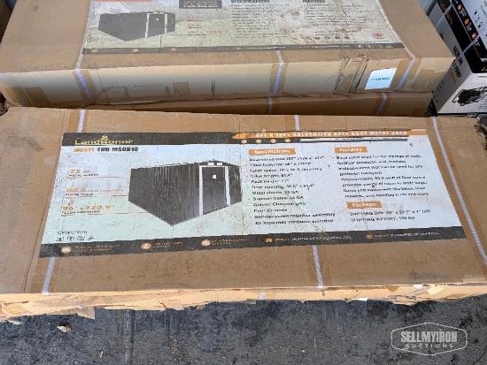 Unused 2026 LandHonor LHR-MS0810 8ft x 10ft Galvanized Metal Shed [YARD 1]