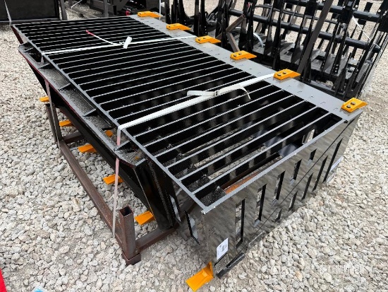 Unused 2026 GIYI GY-RB66 66in Rock / Skeleton Bucket Skid Steer Attachment [YARD 1]