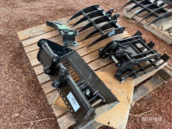 Unused 2026 VICSEC Qty (6) Mini Excavator Attachment Package [YARD 1]