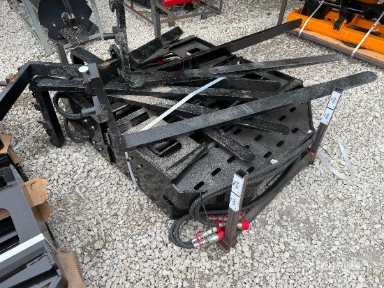 Unused 2026 GIYI GY-SF60 60in Side Shift Fork Skid Steer Attachment [YARD 1]