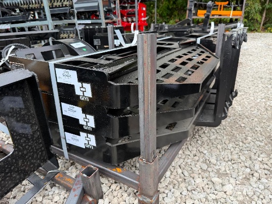 Unused 2026 GIYI GY-DHC 59in Pallet Forks Skid Steer Attachment [YARD 1]