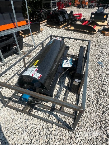 Unused 2026 Mower King SSAB72 74 in Angle Broom Skid Steer Attachment [YARD 1]