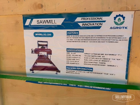 Unused 2026 AGT YC-32G 32 in Portable Sawmill [YARD 1]
