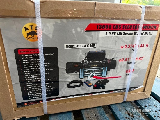 Unused 2026 ATSPower ATS-EW13000 13,000lb Electric Winch [YARD 1]