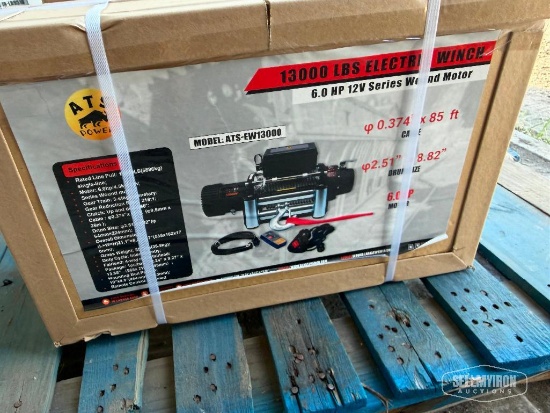 Unused 2026 ATSPower ATS-EW13000 13,000lb Electric Winch [YARD 1]