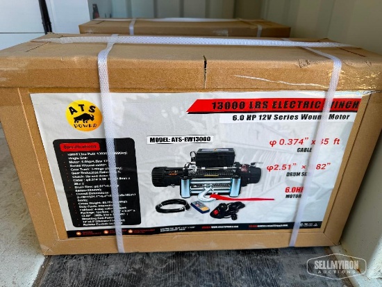 Unused 2026 ATSPower ATS-EW13000 13,000lb Electric Winch [YARD 1]