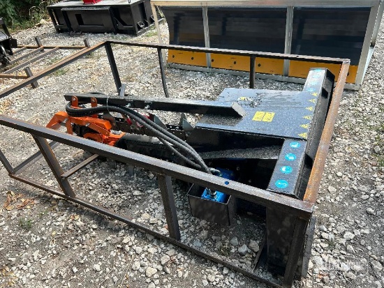 Unused 2026 Mower King ECSSCT72 48in Trencher Skid Steer Attachment [YARD 1]