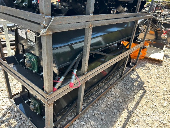 Unused 2026 Mower King ECSSTR072 73in Rotary Tiller Skid Steer Attachment [YARD 1]