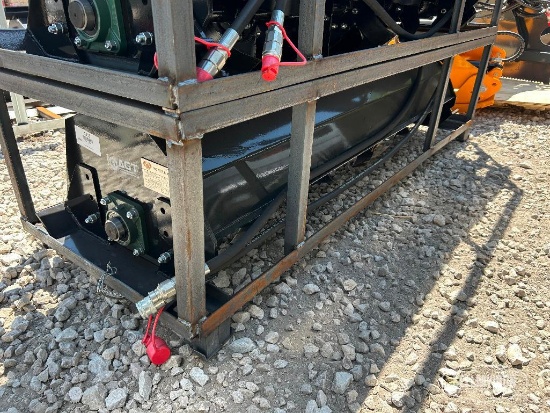 Unused 2026 Mower King ECSSTR072 73in Rotary Tiller Skid Steer Attachment [YARD 1]