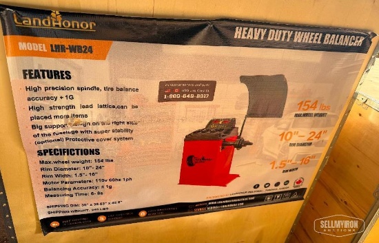Unused 2026 LandHonor LHR-WB24 Heavy-Duty Wheel Balancer [YARD 1]
